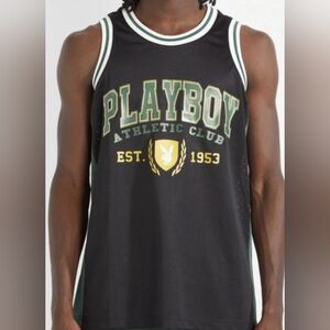 Playboy athletic club graphic basketball jersey black size M/L